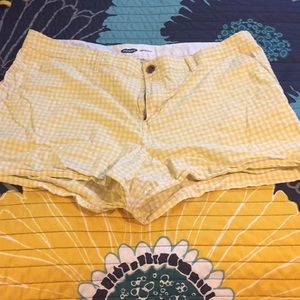 Yellow Gingham 3” Shorts